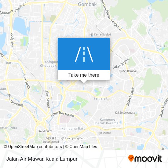 Peta Jalan Air Mawar