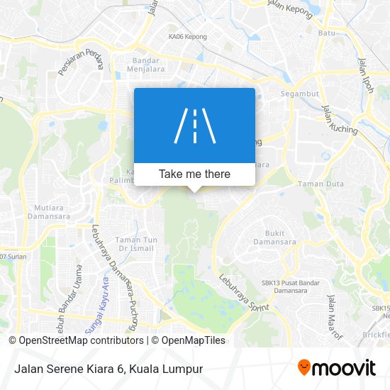 Peta Jalan Serene Kiara 6