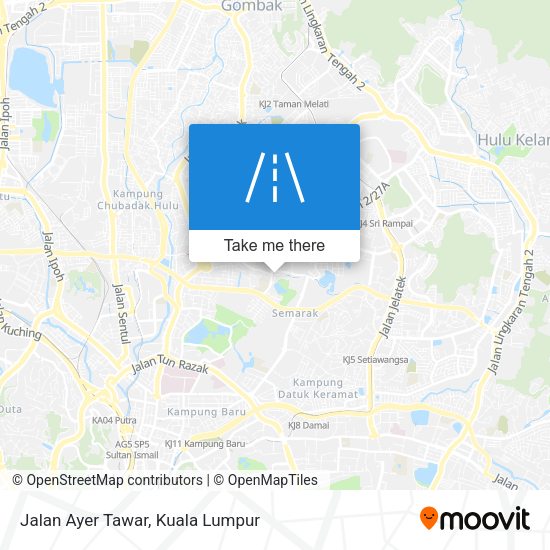 Jalan Ayer Tawar map