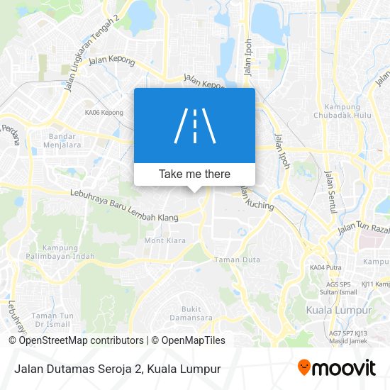 Jalan Dutamas Seroja 2 map