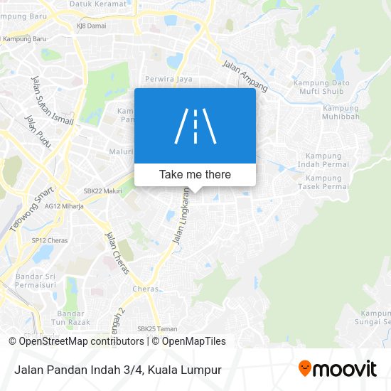 Jalan Pandan Indah 3/4 map