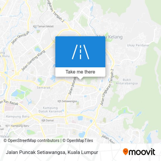 Peta Jalan Puncak Setiawangsa