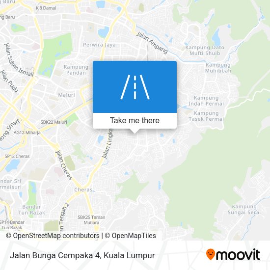 Peta Jalan Bunga Cempaka 4