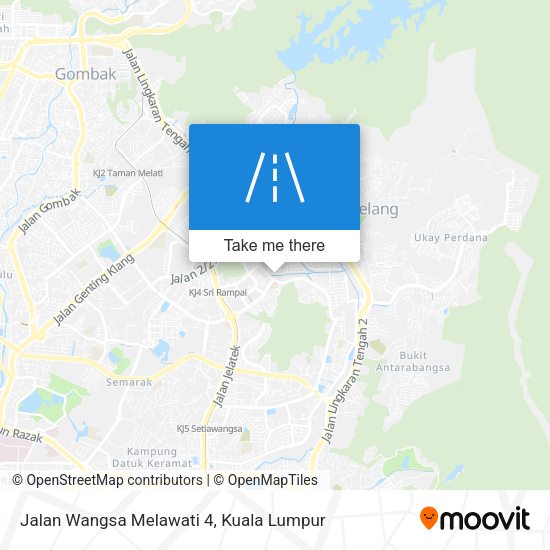 Jalan Wangsa Melawati 4 map
