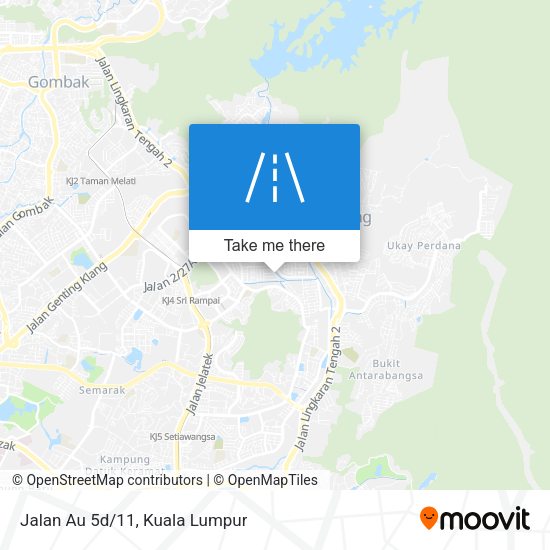 Jalan Au 5d/11 map