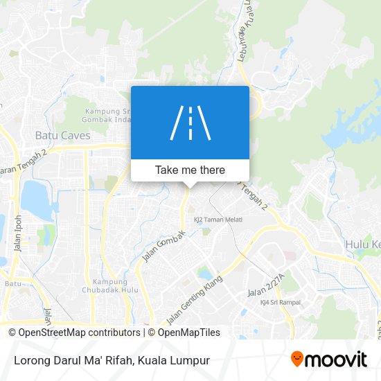 Lorong Darul Ma' Rifah map