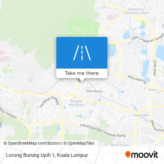 Lorong Burung Upih 1 map