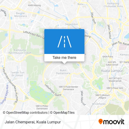 Jalan Chemperai map