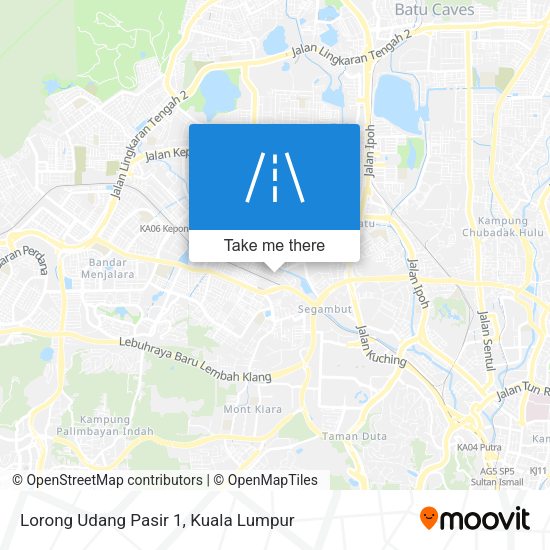 Peta Lorong Udang Pasir 1