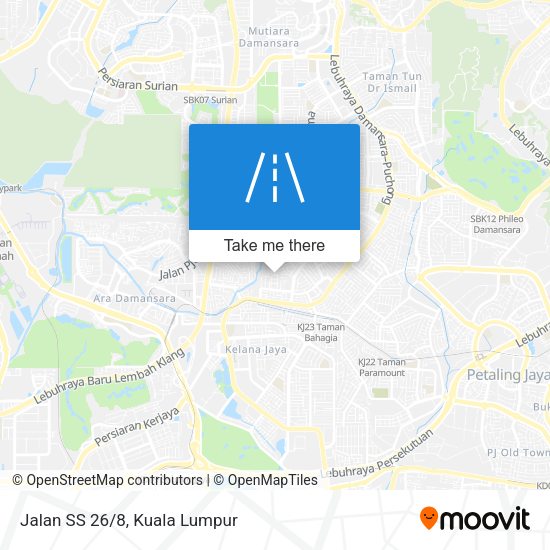 Jalan SS 26/8 map