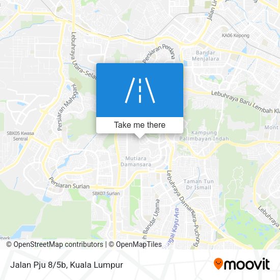 Peta Jalan Pju 8/5b
