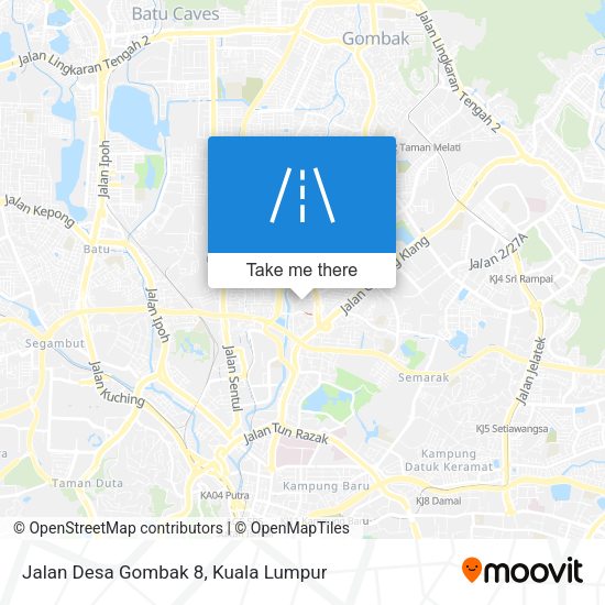 Peta Jalan Desa Gombak 8