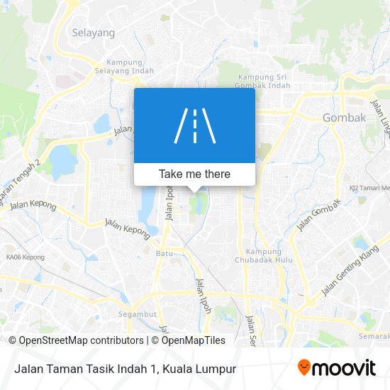 Peta Jalan Taman Tasik Indah 1