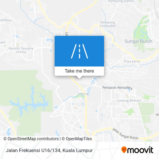 Peta Jalan Frekuensi U16/134