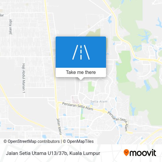 Peta Jalan Setia Utama U13/37b