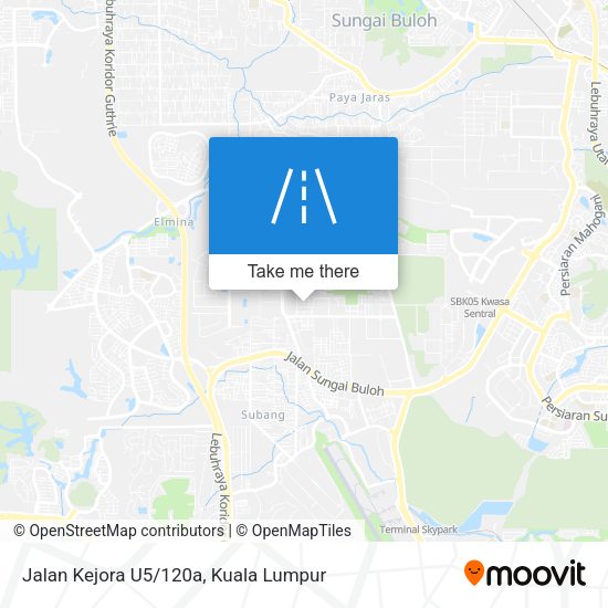 Jalan Kejora U5/120a map