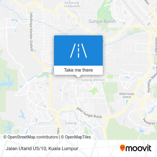 Jalan Utarid U5/10 map