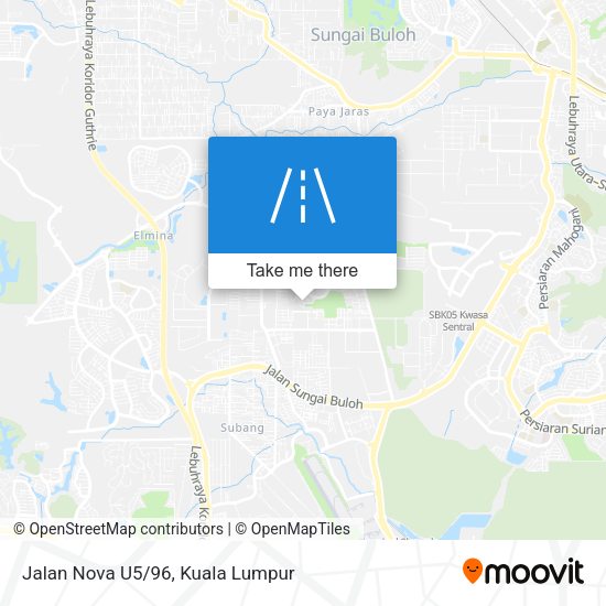 Jalan Nova U5/96 map