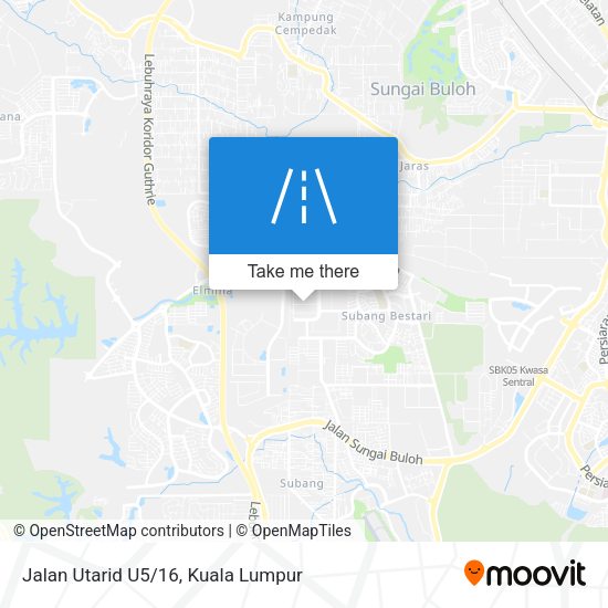 Jalan Utarid U5/16 map