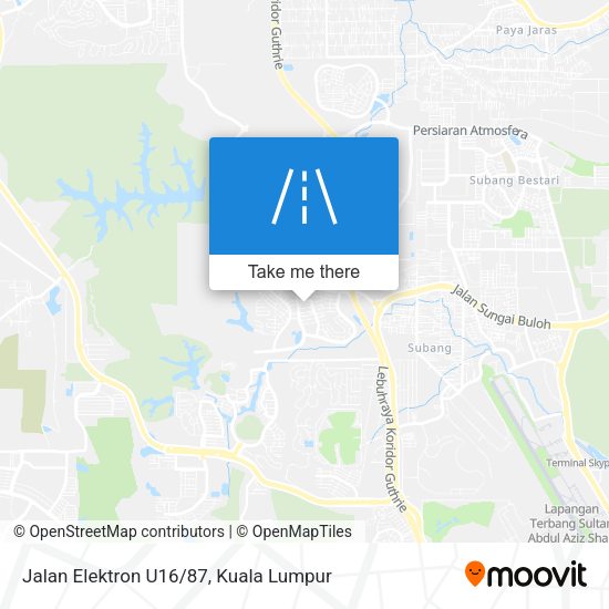 Jalan Elektron U16/87 map