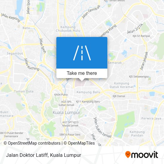 Jalan Doktor Latiff map