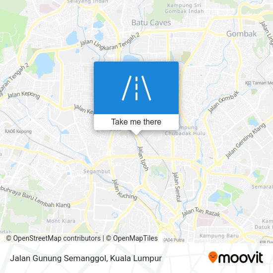 Jalan Gunung Semanggol map