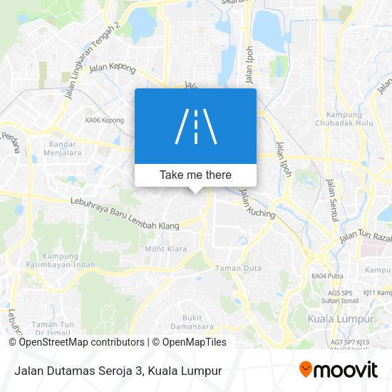 Jalan Dutamas Seroja 3 map