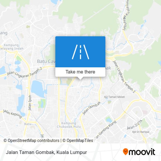 Peta Jalan Taman Gombak