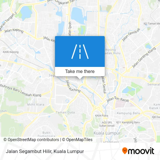 Jalan Segambut Hilir map