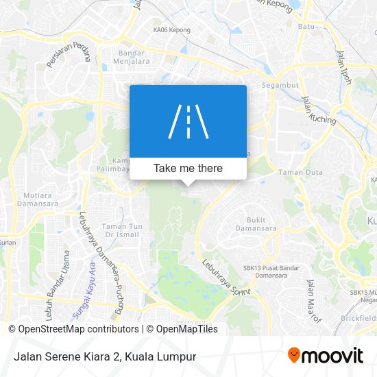 Jalan Serene Kiara 2 map