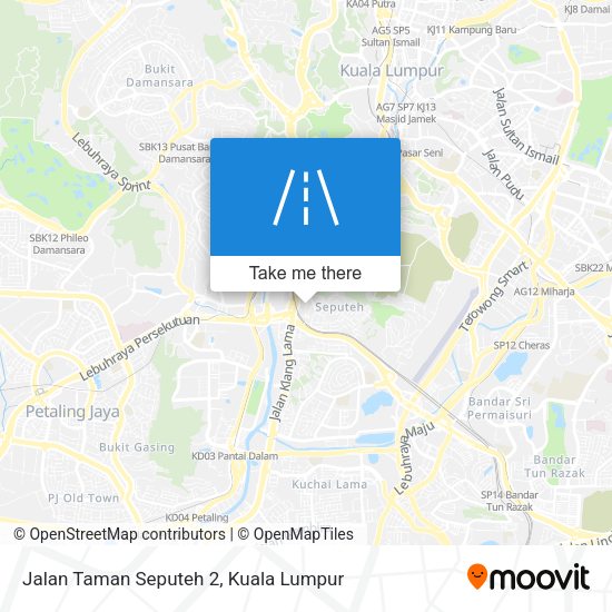 Peta Jalan Taman Seputeh 2