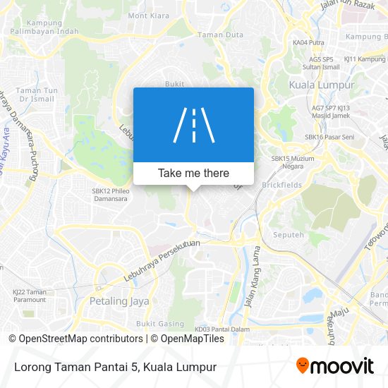 Lorong Taman Pantai 5 map