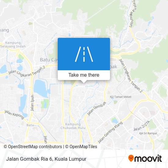 Peta Jalan Gombak Ria 6