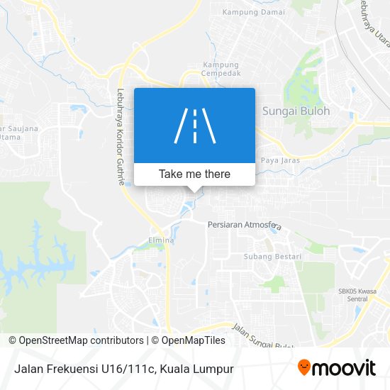 Jalan Frekuensi U16/111c map