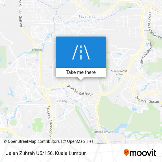 Jalan Zuhrah U5/156 map