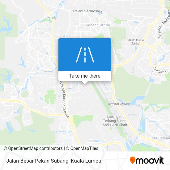 Peta Jalan Besar Pekan Subang