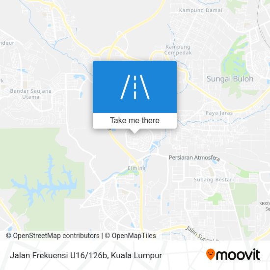 Jalan Frekuensi U16/126b map