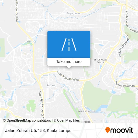 Jalan Zuhrah U5/158 map
