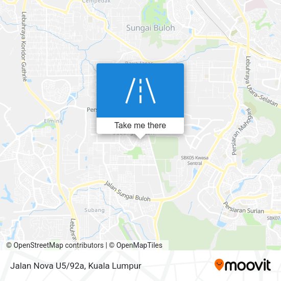 Jalan Nova U5/92a map