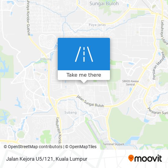 Jalan Kejora U5/121 map