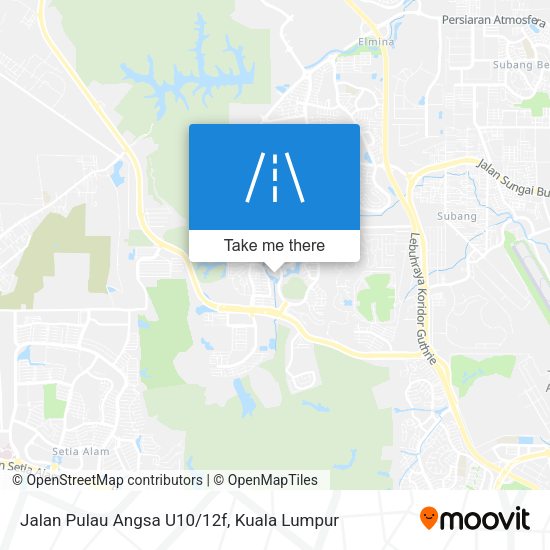 Peta Jalan Pulau Angsa U10/12f