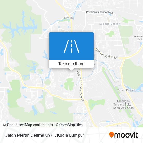 Peta Jalan Merah Delima U9/1