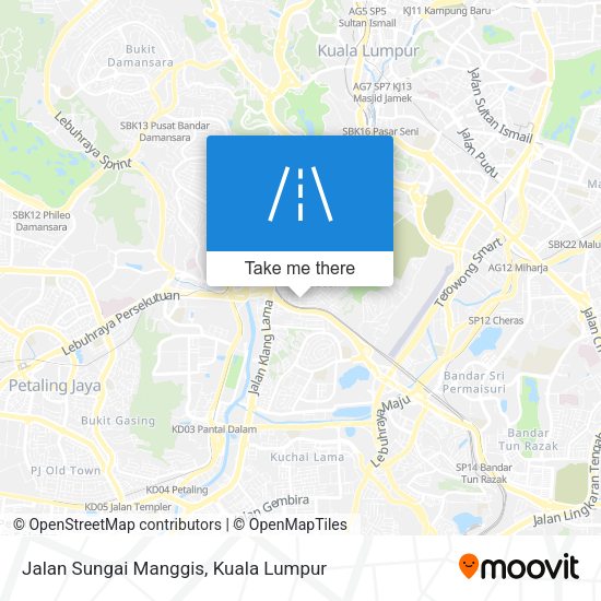 Peta Jalan Sungai Manggis