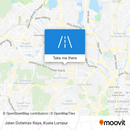 Jalan Dutamas Raya map