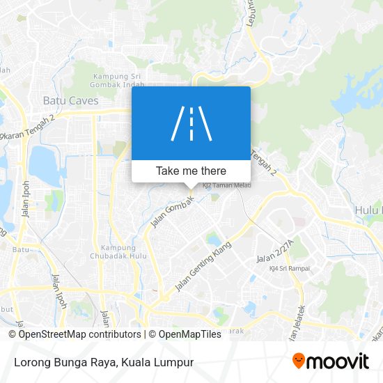 Peta Lorong Bunga Raya