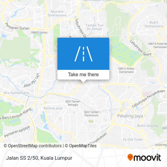 Peta Jalan SS 2/50
