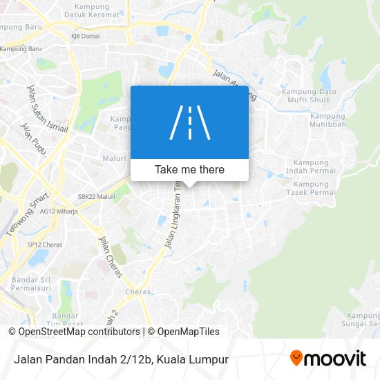 Jalan Pandan Indah 2/12b map