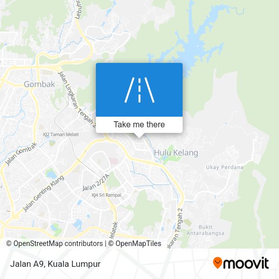 Jalan A9 map