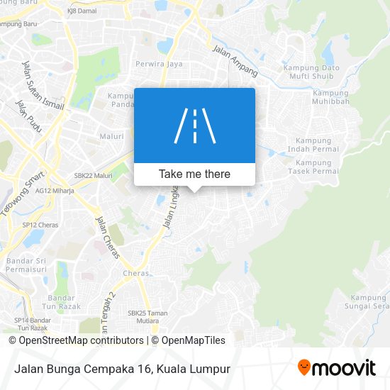 Peta Jalan Bunga Cempaka 16