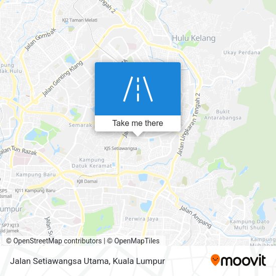 Jalan Setiawangsa Utama map